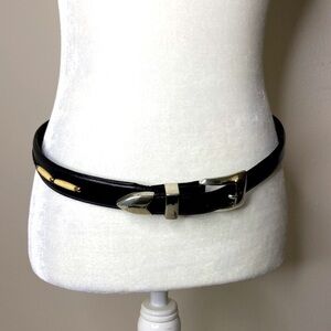 Onyx by Brighton black leather American Indian style belt